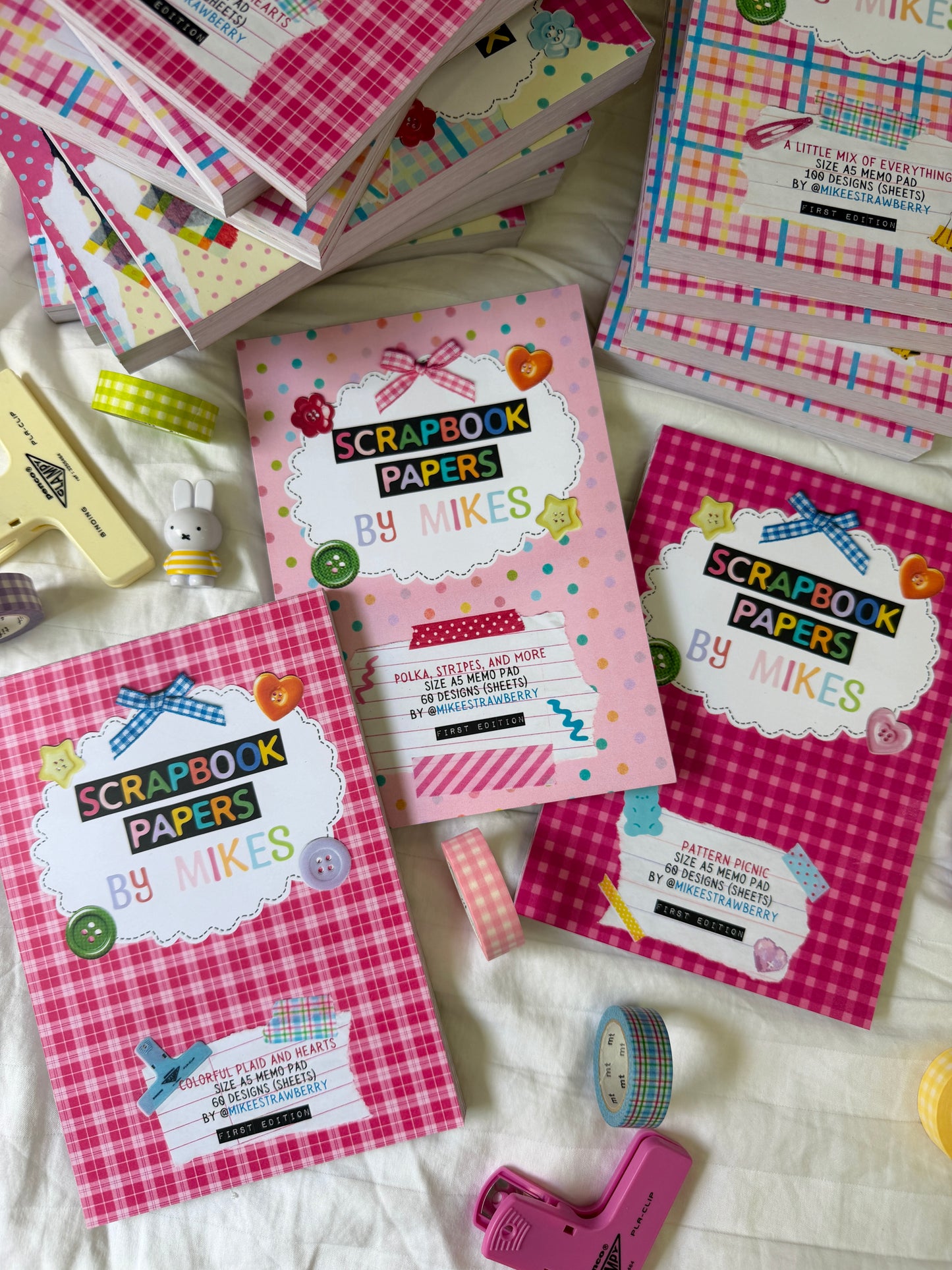 30 Scrapbook Papers by Mikes & Junk Journal Junkie (A5 Memo Pad) | First Edition