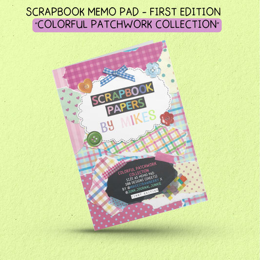 100 Scrapbook Memo Pad by Mikes & Junk Journal Junkie (A5 Memo Pad) | First Edition