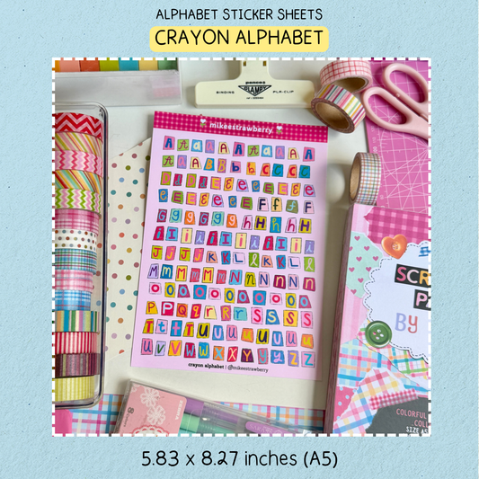 crayon alphabet | by @ mikeestrawberry (new)