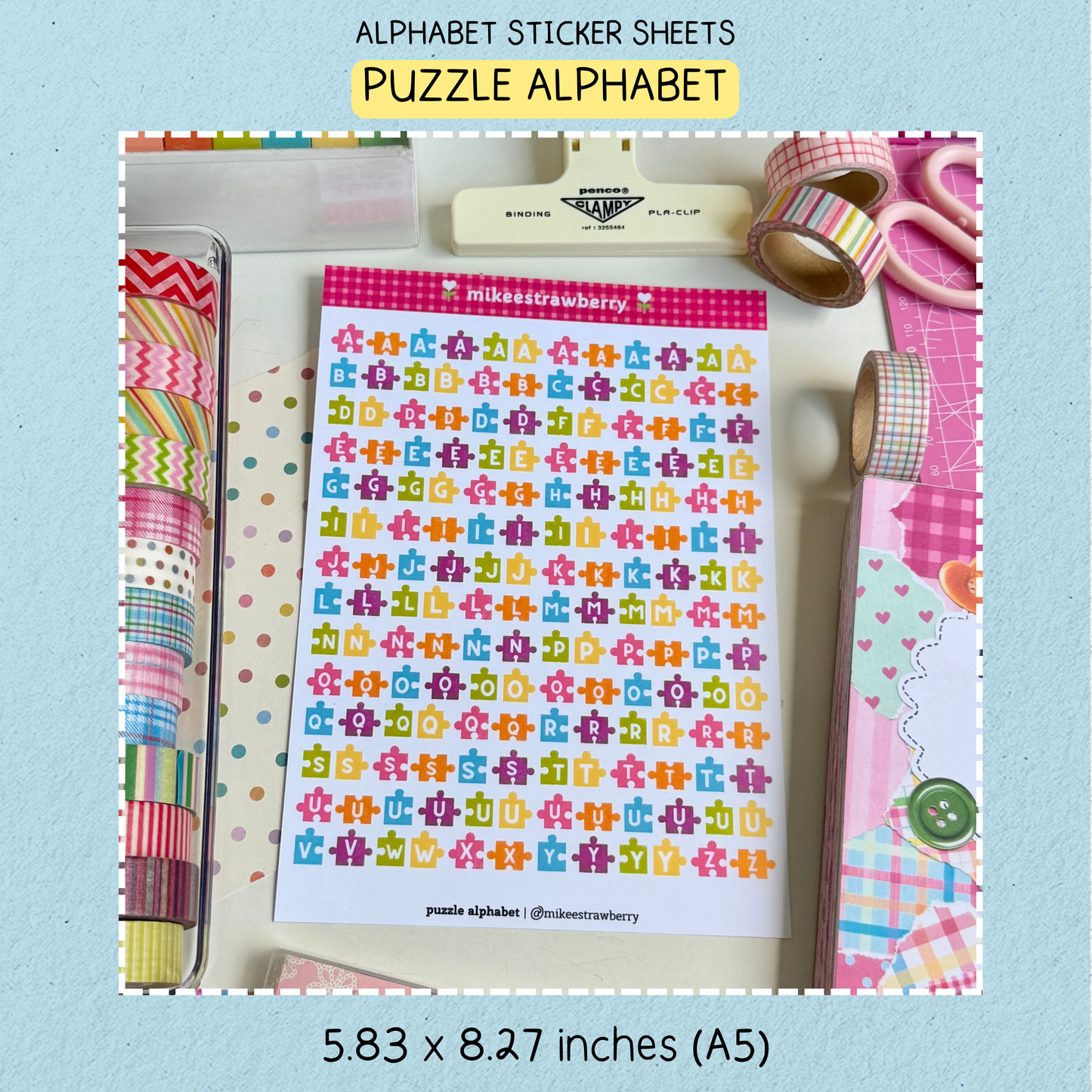 puzzle alphabet | by @ mikeestrawberry (new)