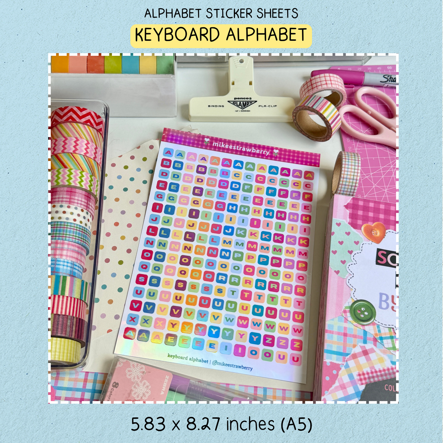keyboard holograph alphabet | by @mikeestrawberry (new)