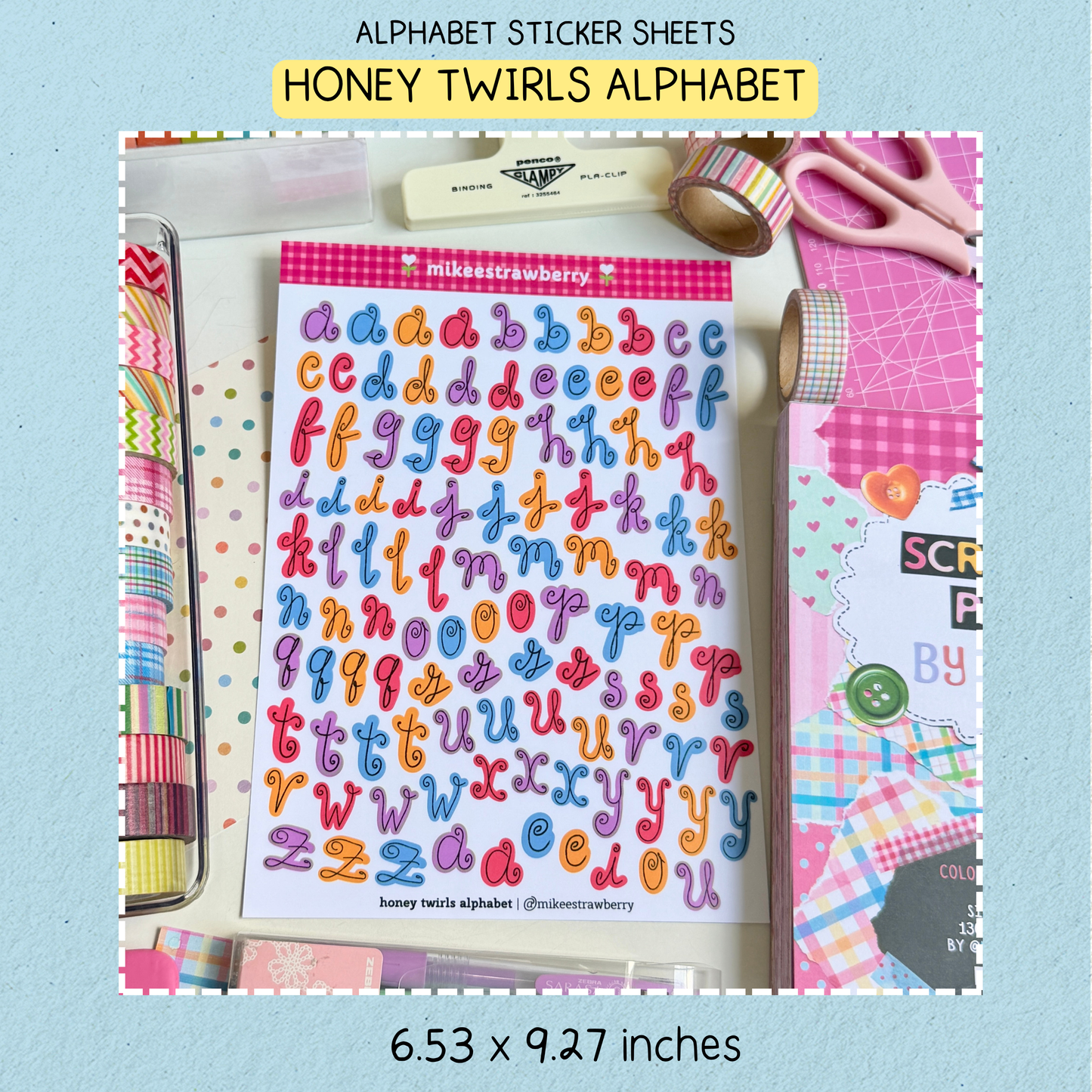 honey twirls alphabet | by @mikeestrawberry (new)