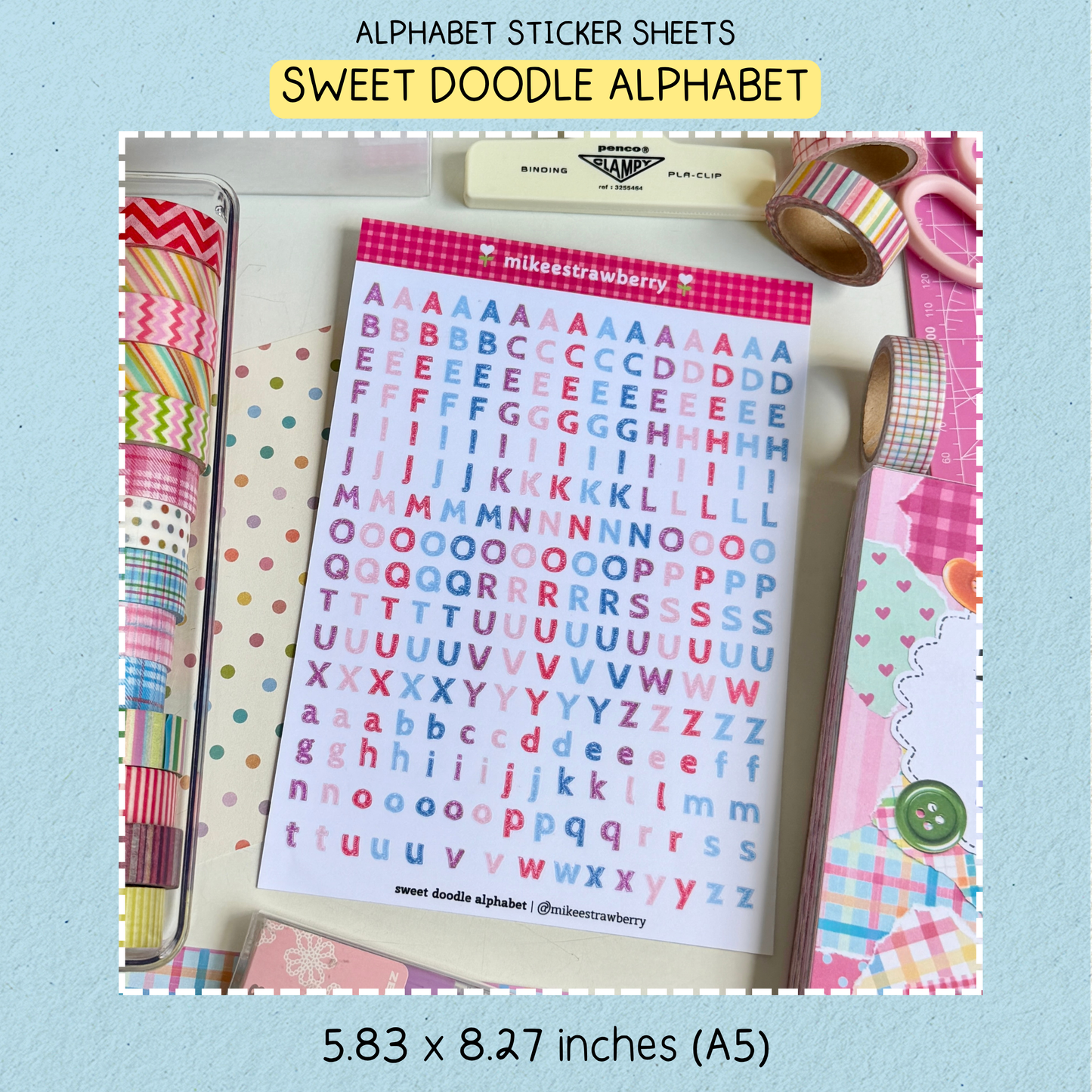 sweet doodle alphabet | by @ mikeestrawberry (new)
