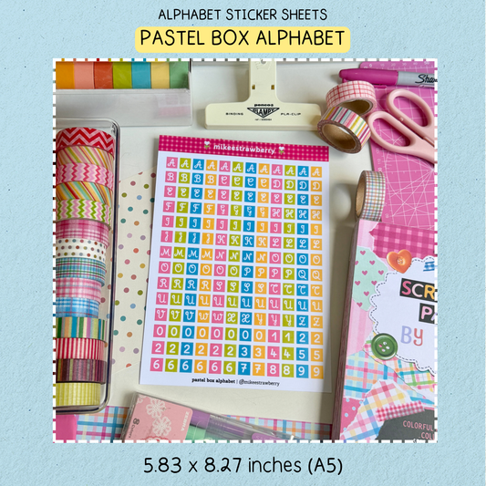 pastel box alphabet | by @ mikeestrawberry (new)