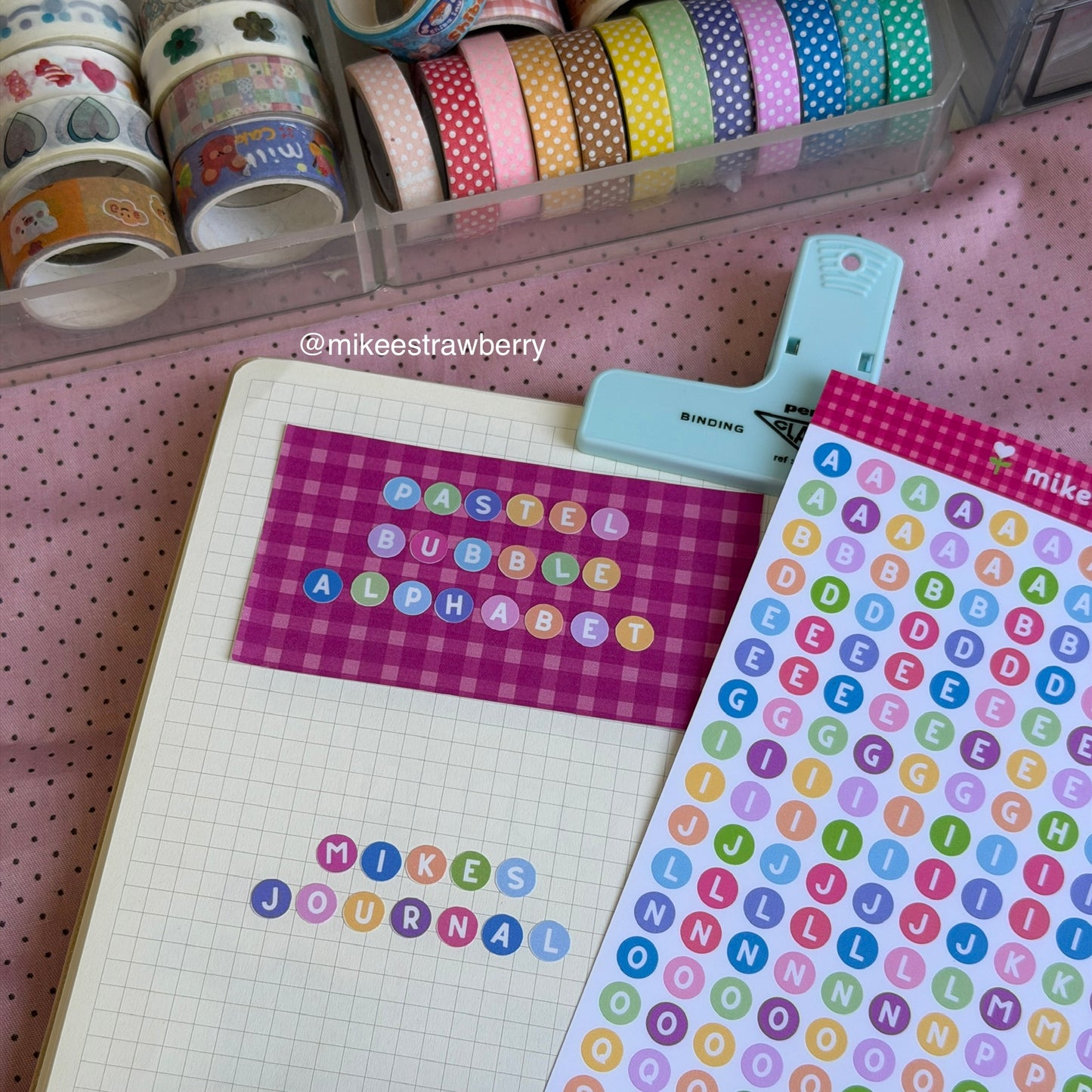 pastel bubble alphabet | by @mikeestrawberry (new)