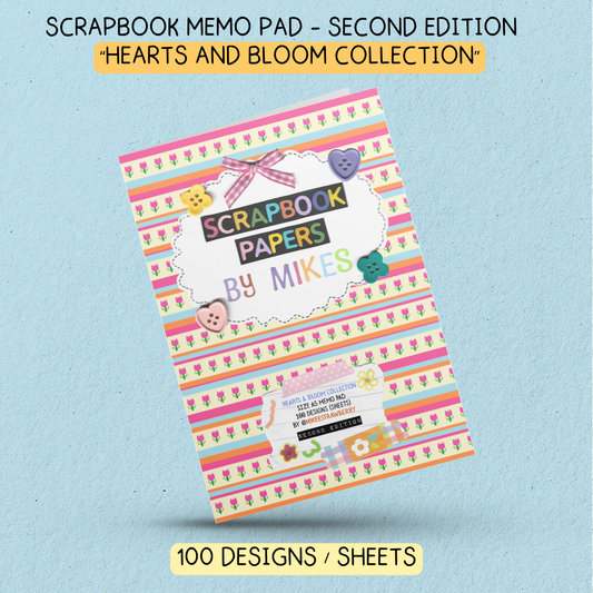 Hearts and Bloom 100 page Memo Pad by Mikeestrawberry Edition 2