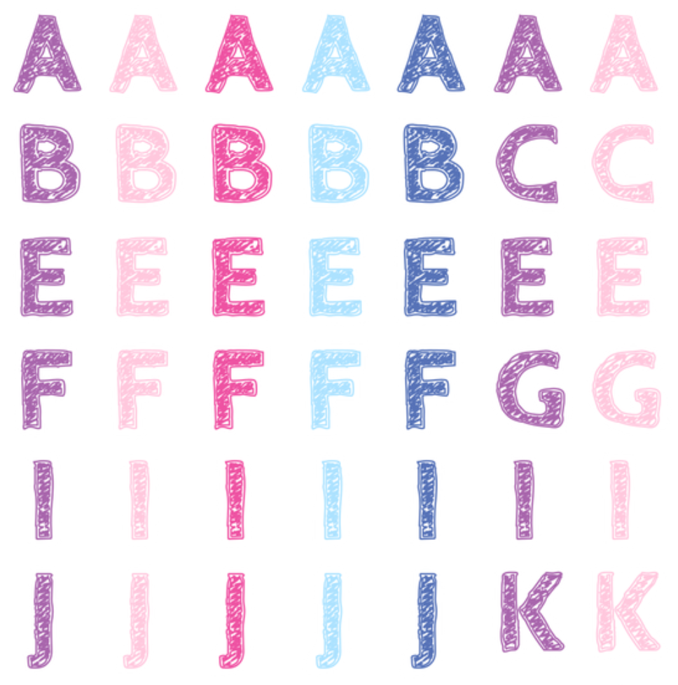 sweet doodle alphabet | by @ mikeestrawberry (new)