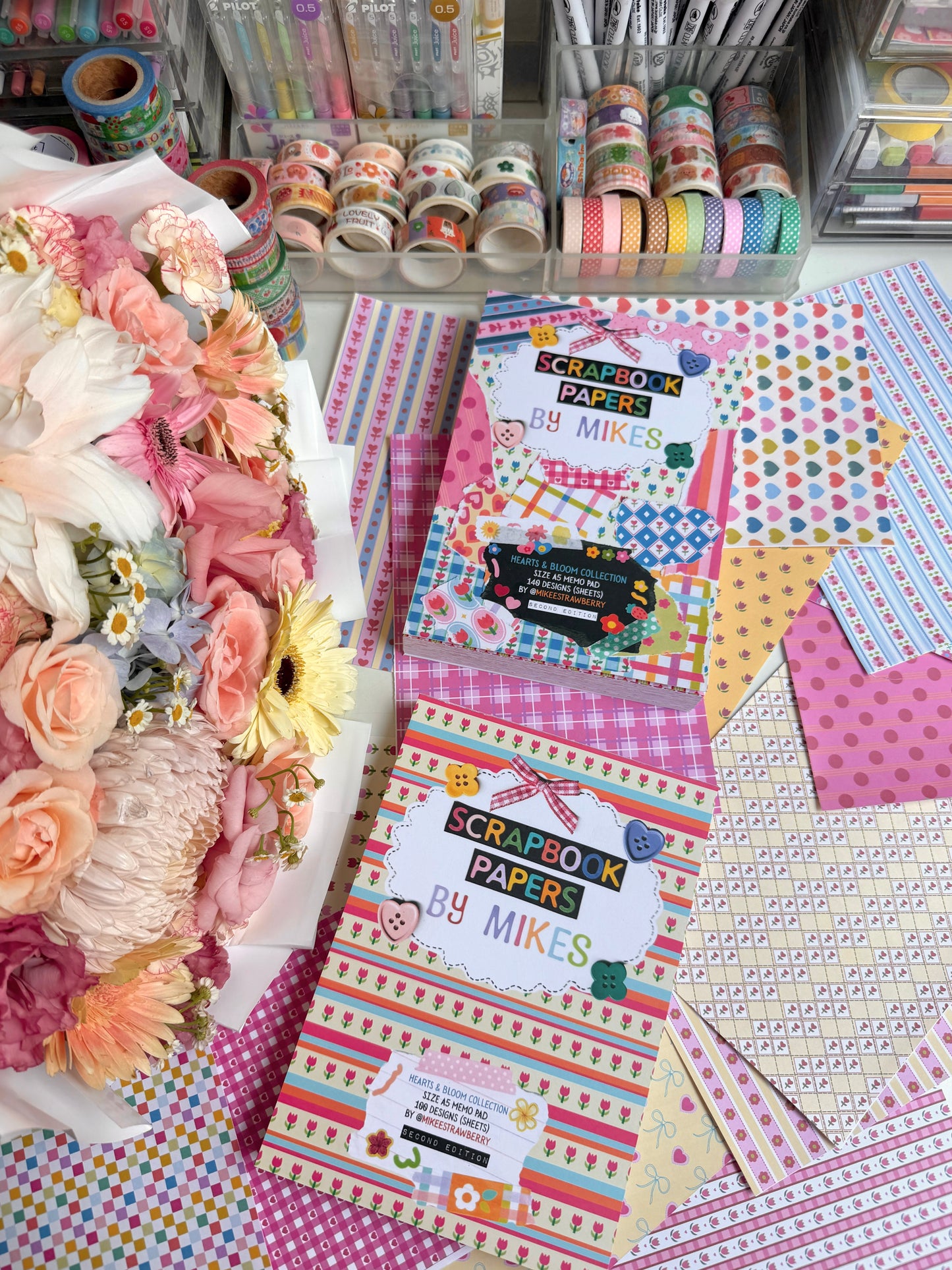Hearts and Bloom 100 page Memo Pad by Mikeestrawberry Edition 2