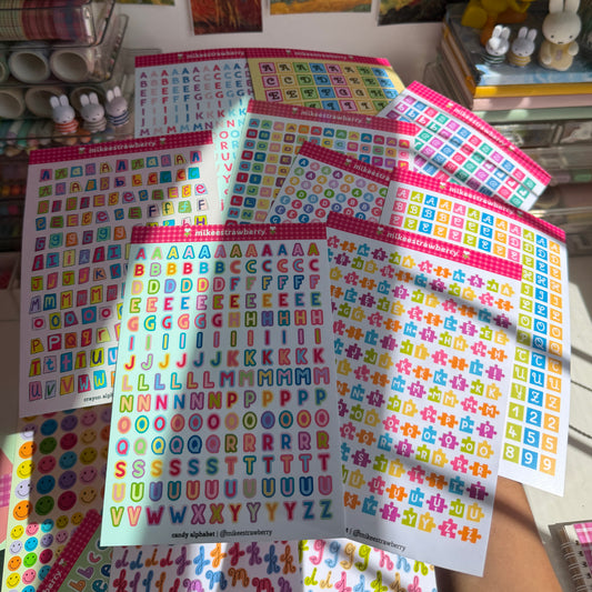 7 RANDOM STICKER SHEETS for the price of 5 (new)
