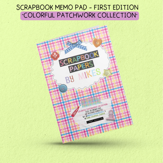 60 Scrapbook Papers by Mikes & Junk Journal Junkie (A5 Memo Pad) | First Edition