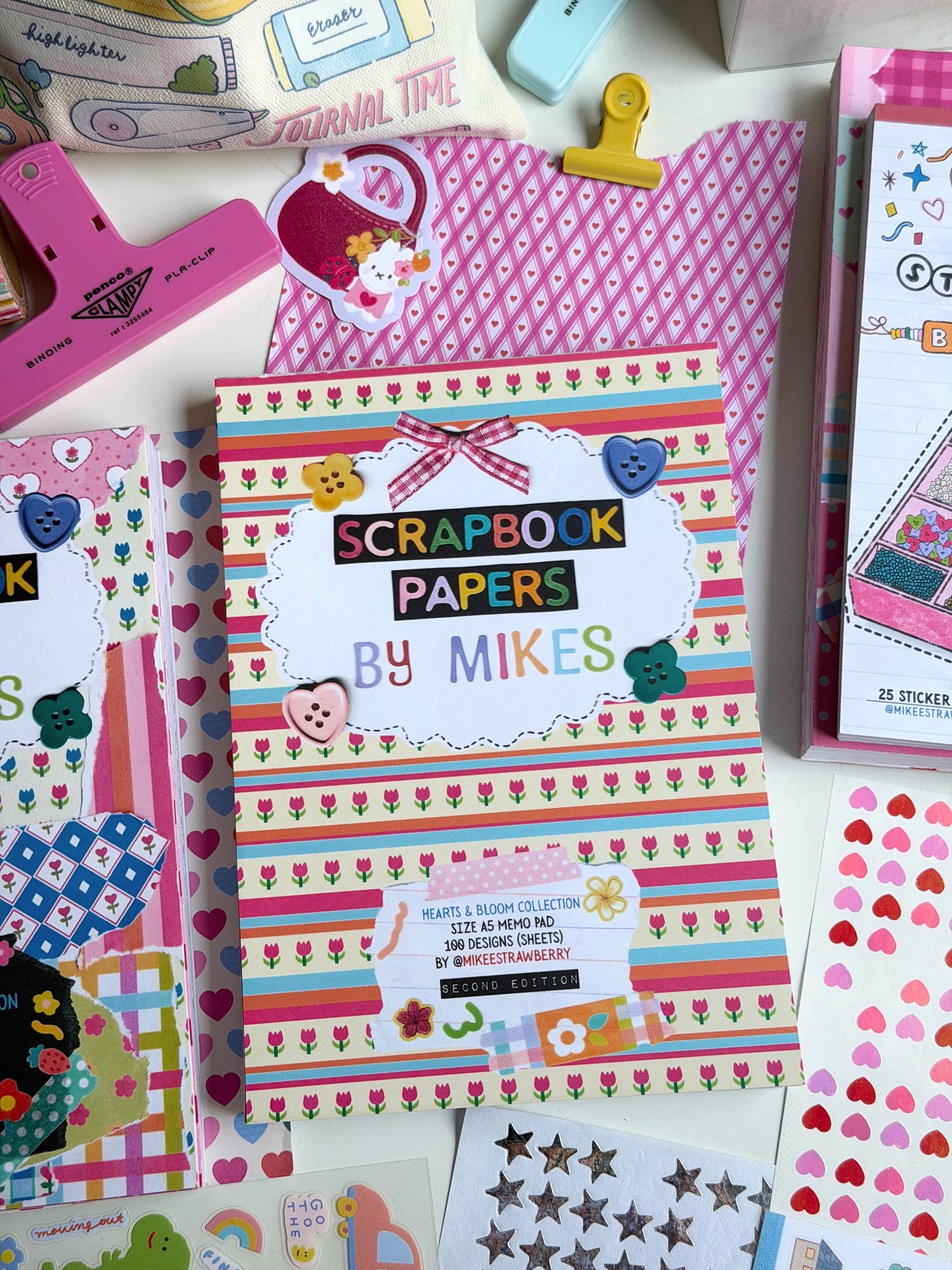 Hearts and Bloom 100 page Memo Pad by Mikeestrawberry Edition 2