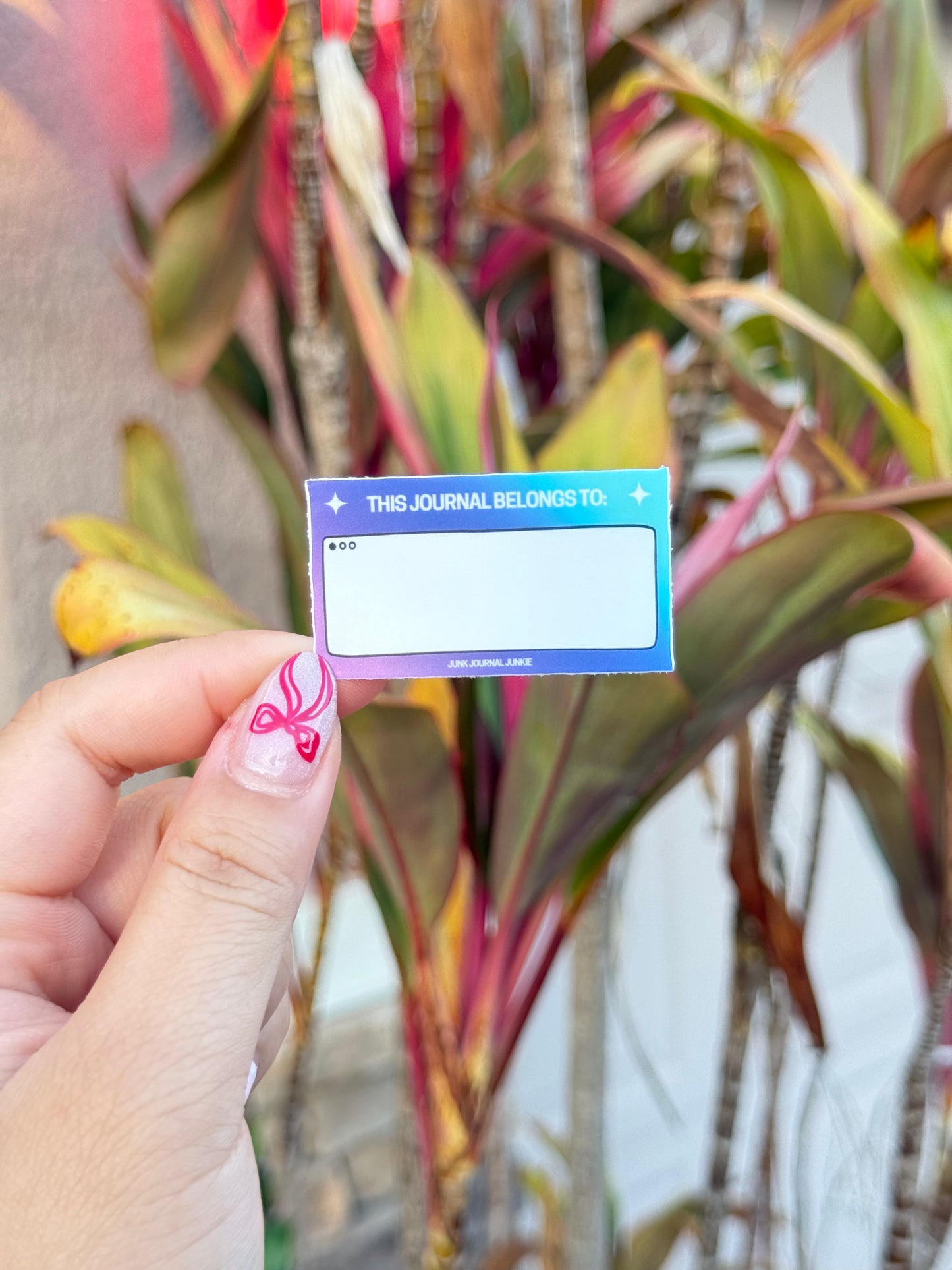 This Journal Belongs to - Dark Blue Sticker