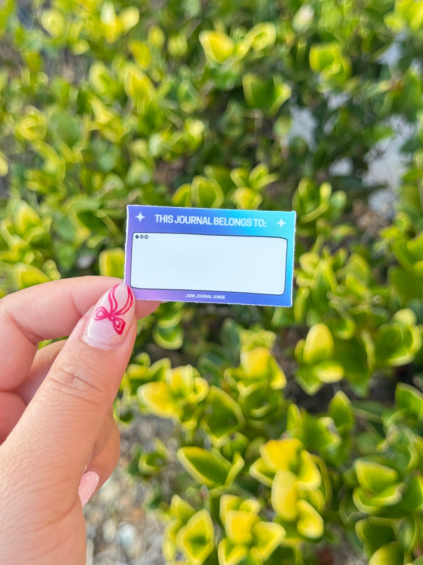 This Journal Belongs to - Dark Blue Sticker