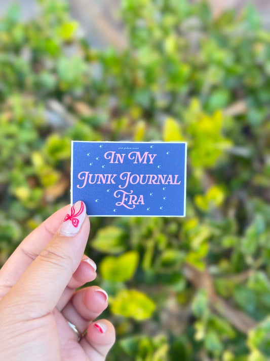 In My Junk Journal Era - Blue Sticker