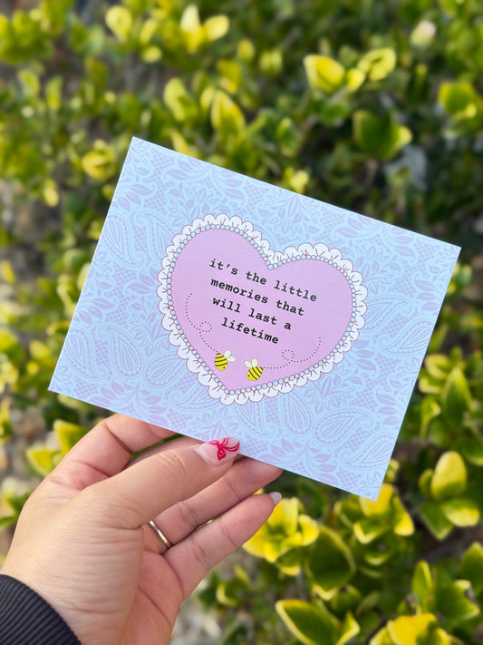 little moments - postcard