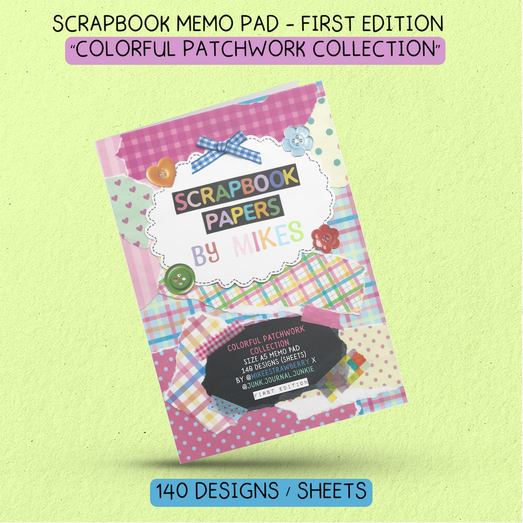 140 Scrapbook Memo Pad by Mikes & Junk Journal Junkie (A5 Memo Pad) | PRE-ORDER