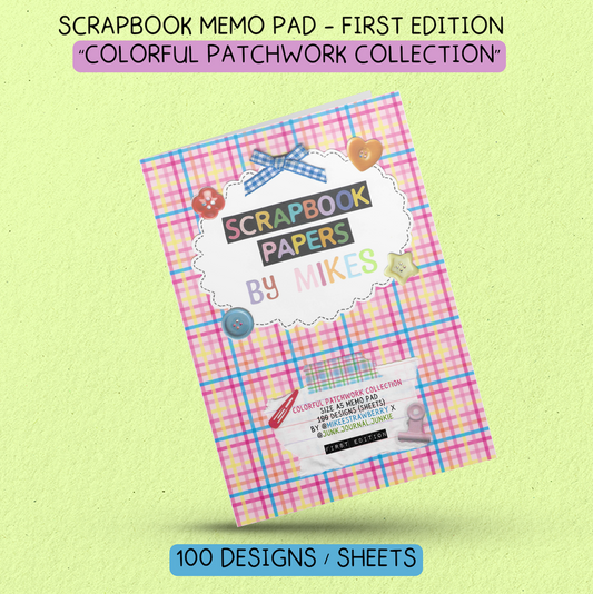 100 Scrapbook Memo Pad by Mikes & Junk Journal Junkie (A5 Memo Pad) | First Edition | PRE ORDER